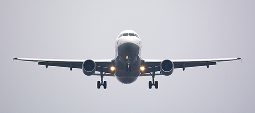 Image of a plane taking off